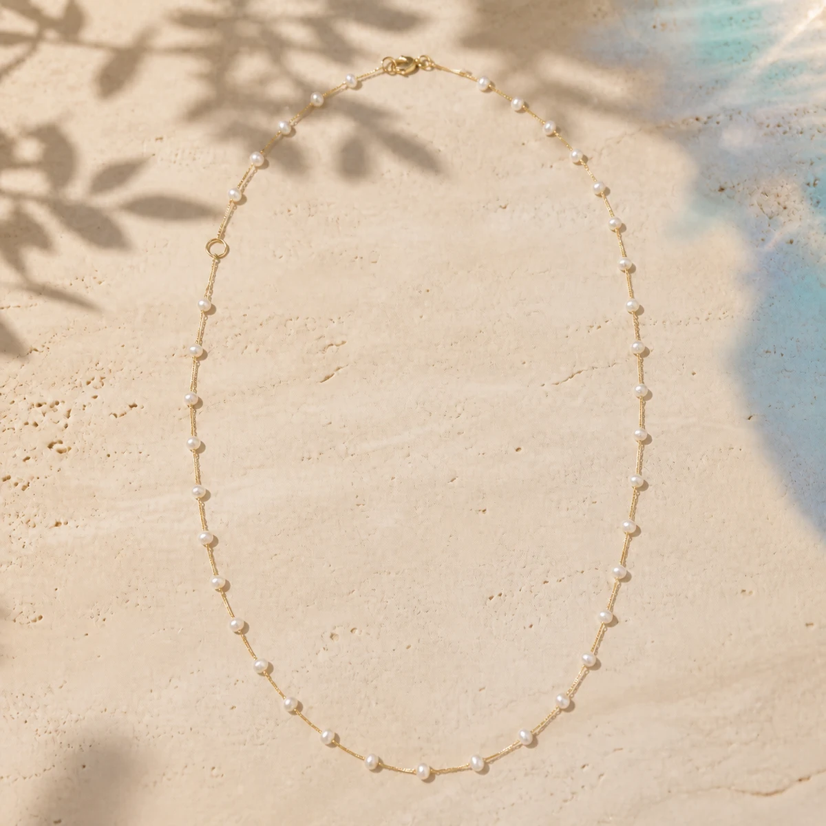 Colar Capri em Ouro 18K com Pérolas Naturais